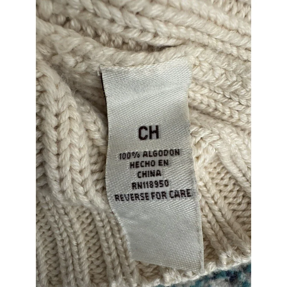 VTG Polo Jeans Ralph Lauren Chunky Knit Sweater Dress‎ Girls Size Small